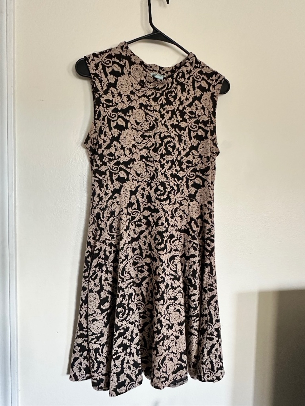 Nostalgia Black and White Floral Dress